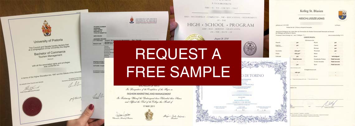 Realistic Fake Diplomas - Free Samples